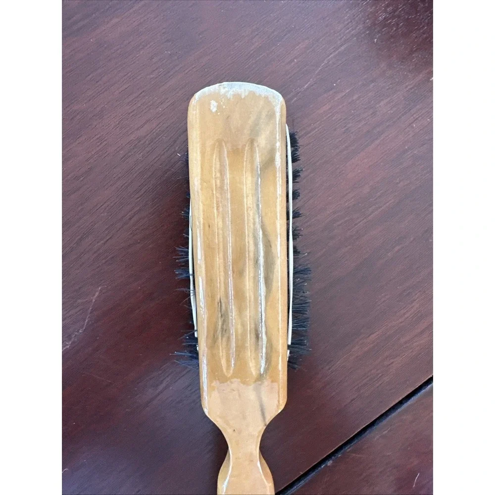 Vintage Milo #444 Wood Handle‎ Hair Brush 100% Boar Bristles 8